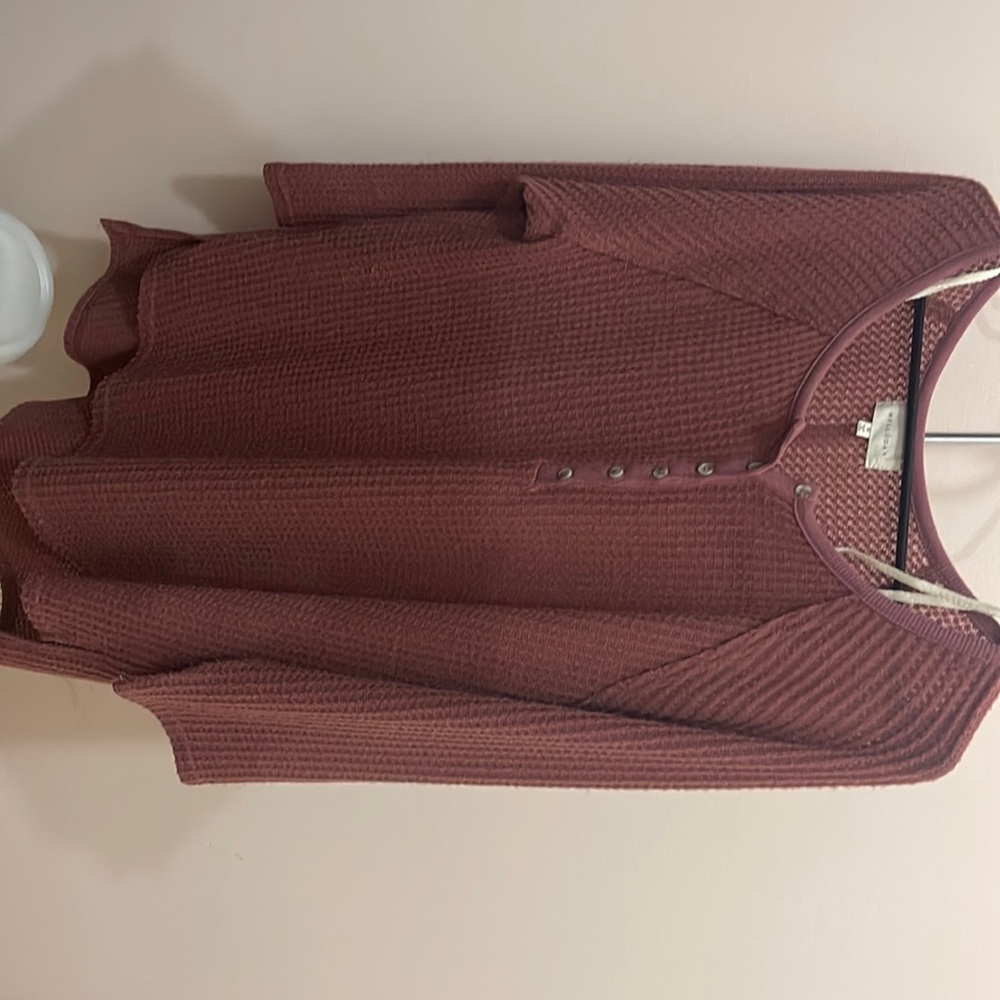 Dark mauve long sleeve tunic